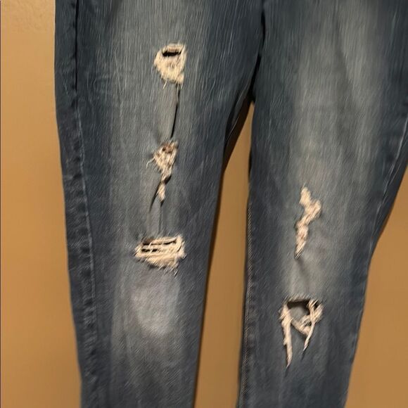 Old Navy Rockstar Distressed Blue Jeans for Women Size 12 Distressed Skinny - Picture 2 of 9